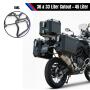 Alukofferset & Träger schwarz für BMW F 750/800/850/900 GS 45L & 36L+33L Cutout