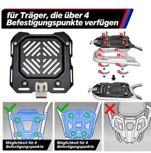 Case Set & Rack Silver for BMW F 750/800/850/900 GS 55L & 36L+33L Cutout