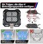 Case Set & Rack Silver for BMW F 750/800/850/900 GS 55L & 36L+33L Cutout