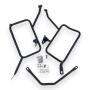 Pannier Box set alu & rack black for BMW G 310 GS 35l & 36l Cutout