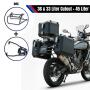 Alukofferset & Träger Schwarz für Harley RA1250 Pan America 45L & 36L+33L Cutout