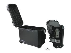 Alukofferset & Träger Schwarz für Harley RA1250 Pan America 55L & 36L+33L Cutout