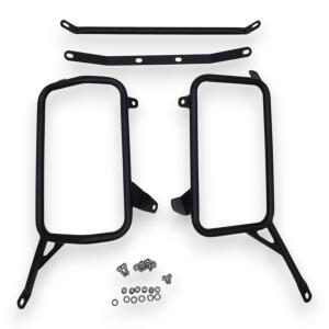 Alukofferset & Träger Schwarz für Suzuki DL 800 55L & 36L+33L Cutout