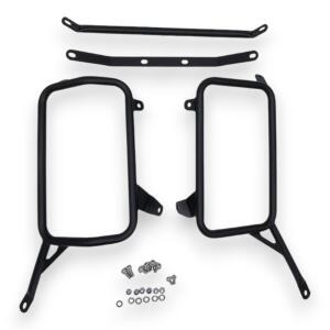 Alukofferset & Träger Schwarz für Suzuki DL 800 55L & 36L+33L Cutout