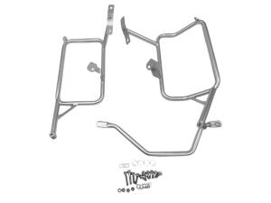 Alukofferset & Träger Silber für KTM  790 Adventure 22L & 36L+33L Cutout