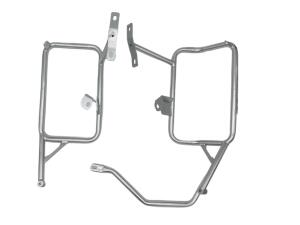 Alukofferset & Träger Silber für KTM  790 Adventure 22L & 36L+33L Cutout