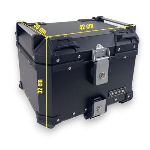 Alukofferset & Träger Schwarz für Benelli TRK 502 X 45L & 36L+33L Cutout