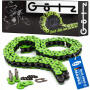 Chain and Sprocket X-ring green kit for Kawasaki KFX 400 / KSF 400 F