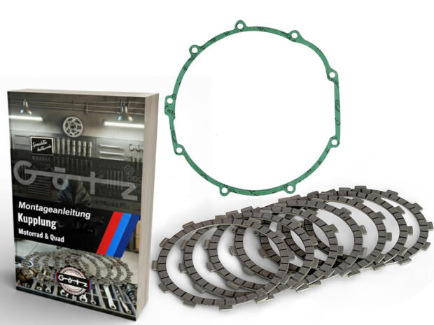 Clutch plates + gasket for Honda CB 750 F2 RC42 years 1992-2001