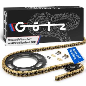 Chain sprocket kit for Suzuki DR 600 S 85-89 SN41A X-Ring...