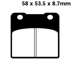 Brake pad for Suzuki VS VL GL Intruder GSX GSX-R RG Gamma 500 600 750 800 1100 1400 1500