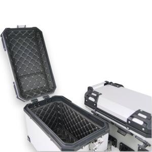 Seitenkofferset alu 46 L für BMW R 1200 & 1250 GS / Adventure schwarz mit Clammträger