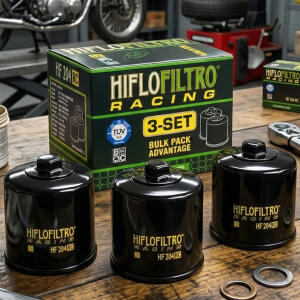 Ölfilter x3 Hiflo HF204RC Racing Honda Kawasaki...