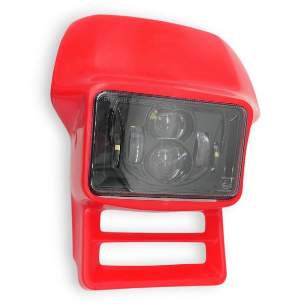 Scheinwerfer LED rot für Honda XL 600 XL 350 XL 250 XR 650 XR 600 XR 350 XR 250 R E-Prüfzeichen Komplettset