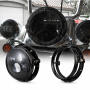 Headlight retaining set 2pcs. for Harley Davidson 7" inch headlights black