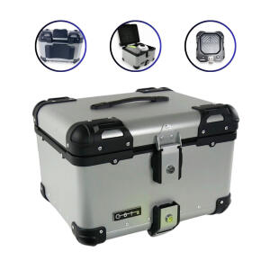 Alukoffer 55 L Topcase Pro3 rund Silber & universal...