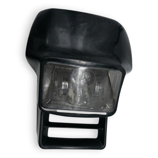 Scheinwerfer LED schwarz für Honda XL 600 XL 350 XL 250 XR 650 XR 600 XR 350 XR 250 R E-Prüfzeichen Komplettset