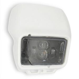 LED headlight white for Yamaha DT 80 LC / DT 125 LC with e-mark complete set