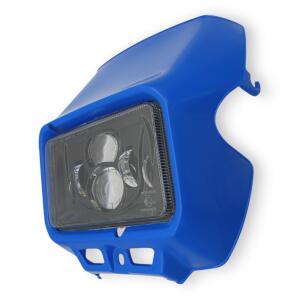 LED headlight blue for Yamaha DT 80 LC / DT 125 LC with e-mark complete set