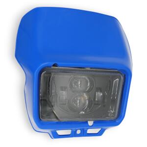 LED headlight blue for Yamaha DT 80 LC / DT 125 LC with e-mark complete set