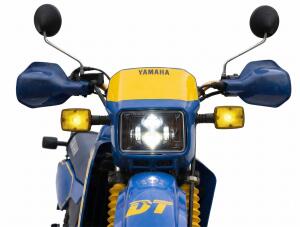 LED headlight for Yamaha DT 125 R, DT 125 RE, DT 125 X holderless with e-mark complete set