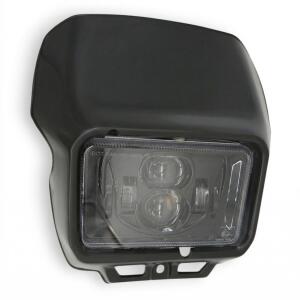 LED headlight black for Yamaha XT 350 / XT 600 43F, XT...