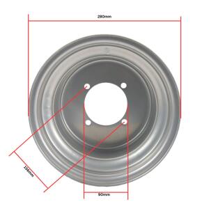 Wheele Rim 10x5-156 Front ATV Chrome