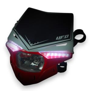 Lampenmaske mit Scheinwerfer Universal für Enduro...