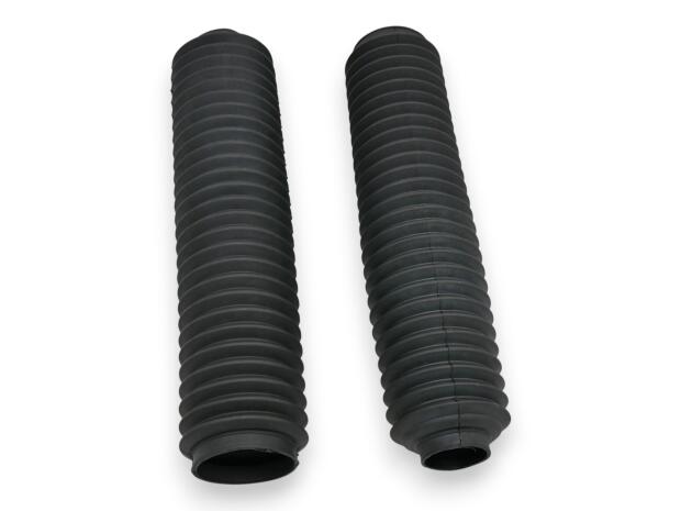 Gabelfaltenbälge Paar Schwarz 45/55 x 350 mm Protektoren für Enduro