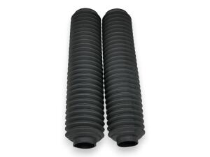 Gabelfaltenbälge Paar Schwarz 45/55 x 350 mm Protektoren für Enduro