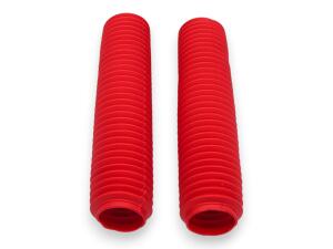 Gabelfaltenbälge Paar Rot 48/55 x 350 mm Protektoren für Honda HR