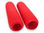 Gabelfaltenbälge Paar Rot 48/55 x 350 mm Protektoren für Honda HR