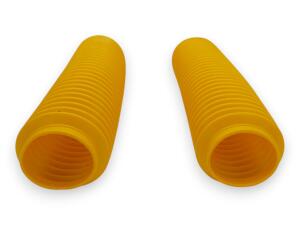 Gabelfaltenbälge Paar 45/55x 350 mm Gelb Protektoren für Offroad & Enduro