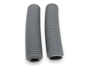 Gabelfaltenbälge Paar 40/55 x460 mm Grau Protektoren...