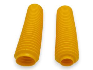 Gabelfaltenbälge Paar Gelb 40/60 x 360 mm Protektoren für Enduro