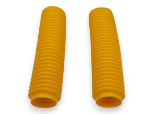 Gabelfaltenbälge Paar Gelb 40/60 x 360 mm Protektoren für Enduro