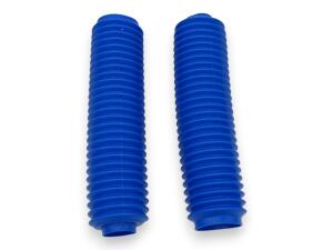 Gabelfaltenbälge Paar 40/60x360 mm Blau Protektoren  für Offroad & Enduro