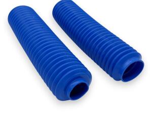 Gabelfaltenbälge Paar 40/60x360 mm Blau Protektoren  für Offroad & Enduro