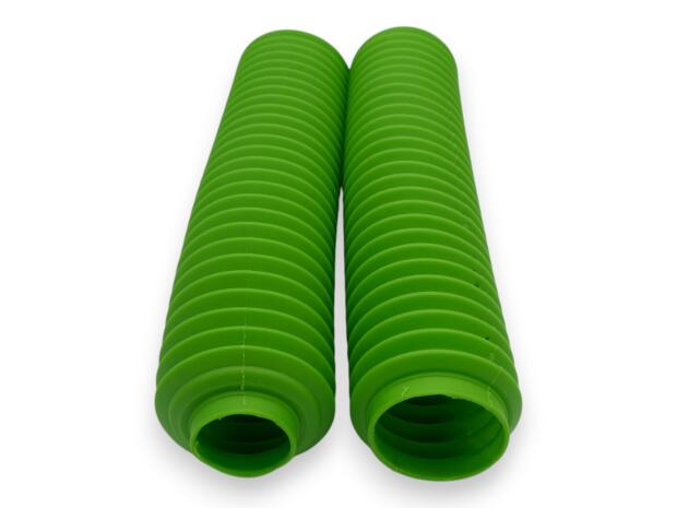Gabelfaltenbälge Paar 40/60x360 mm Grün Protektoren für Offroad & Enduro