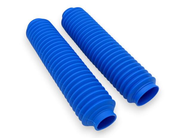 Gabelfaltenbälge Paar Blau 35/50 x 295 mm Protektoren für Enduro