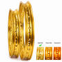 Felgensatz Alu Light Gold vorne & hinten für Kawasaki KMX 125 200 eloxiert