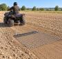 Schlepp-Egge 155x126,5 cm mit Kettennetz für ATV UTV Rasentraktor