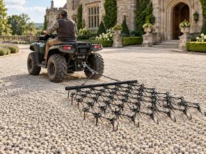 Schleppegge Wiesenegge 142x140 cm für ATV UTV