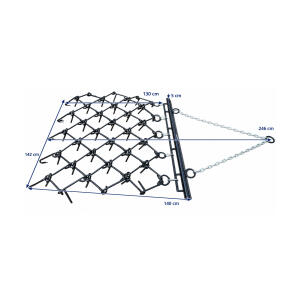 Schleppegge Wiesenegge 142x140 cm für ATV UTV
