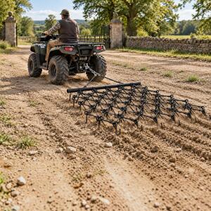 Schleppegge Wiesenegge 122x122 cm für ATV UTV Traktor