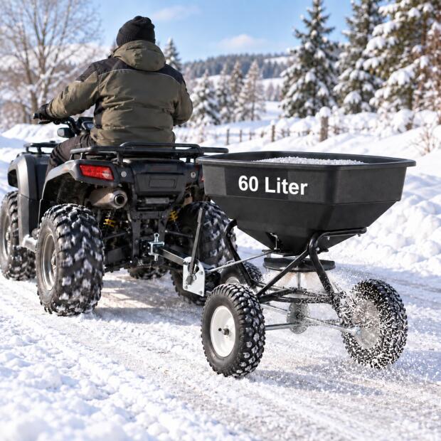 Anhänger Streuer 60L für ATV UTV Winterdienst