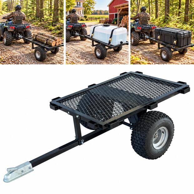Transport Trailer 340kg for ATV UTV 86x122cm