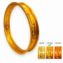 Felgenring hinten 2.15x18 Alu Classic Gold 36 Loch für Motorrad