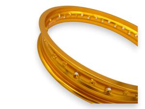 Felgenring vorne 1.85x21 Alu Classic Gold 36 Loch für Motorrad