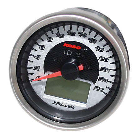 Tachometer mit Chromziffernblatt Tacho universell